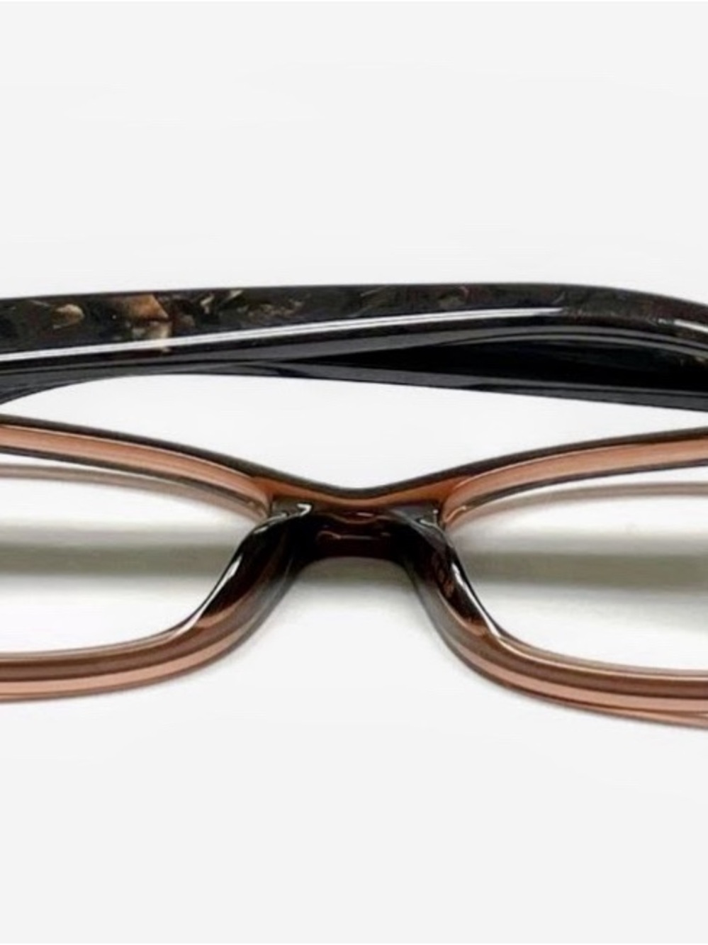 Dolce & Gabbana Brown Tortoise Square Frame Glasses with Gold Logo - Picture 6 of 11